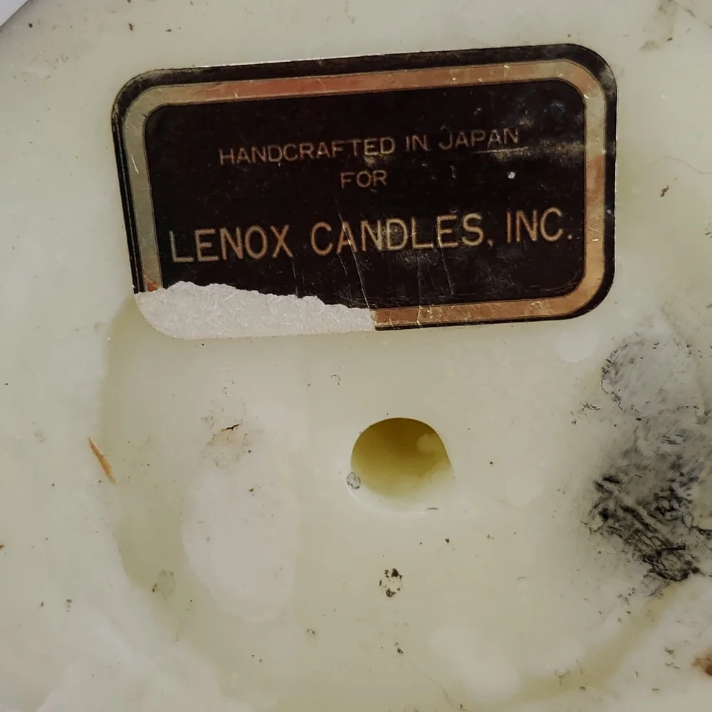 Vintage Lenox Pillar Candle 12 days of Christmas New